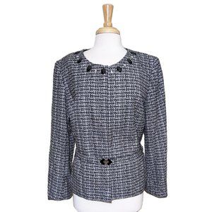 JOHN MEYER Collection Bejeweled Blazer/Jacket with Belt & Art Deco Buckle